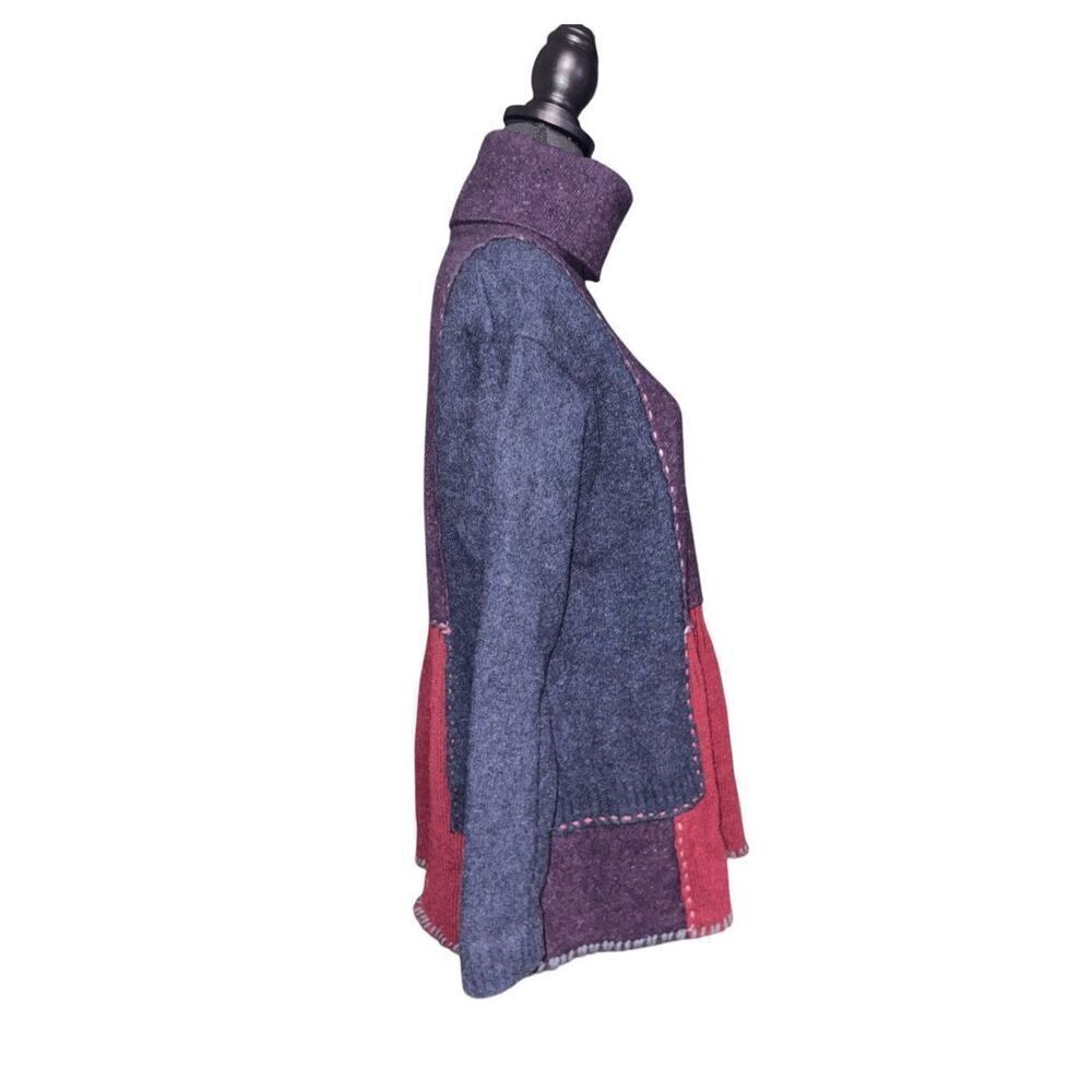 J. Jill Patchwork Turtleneck Sweater - image 3